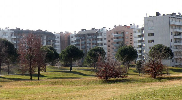 Edificio presso il parco Moretti in via Podgora a Udine