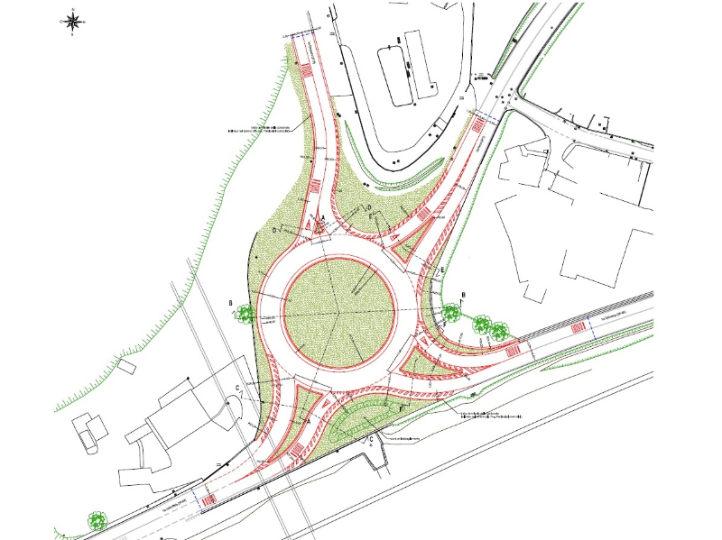 Riconfigurazione rotatoria in comune di Maniago